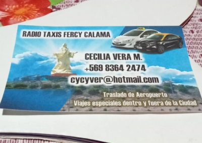 RadioTaxi Fercy - Viajes especiales en Calama